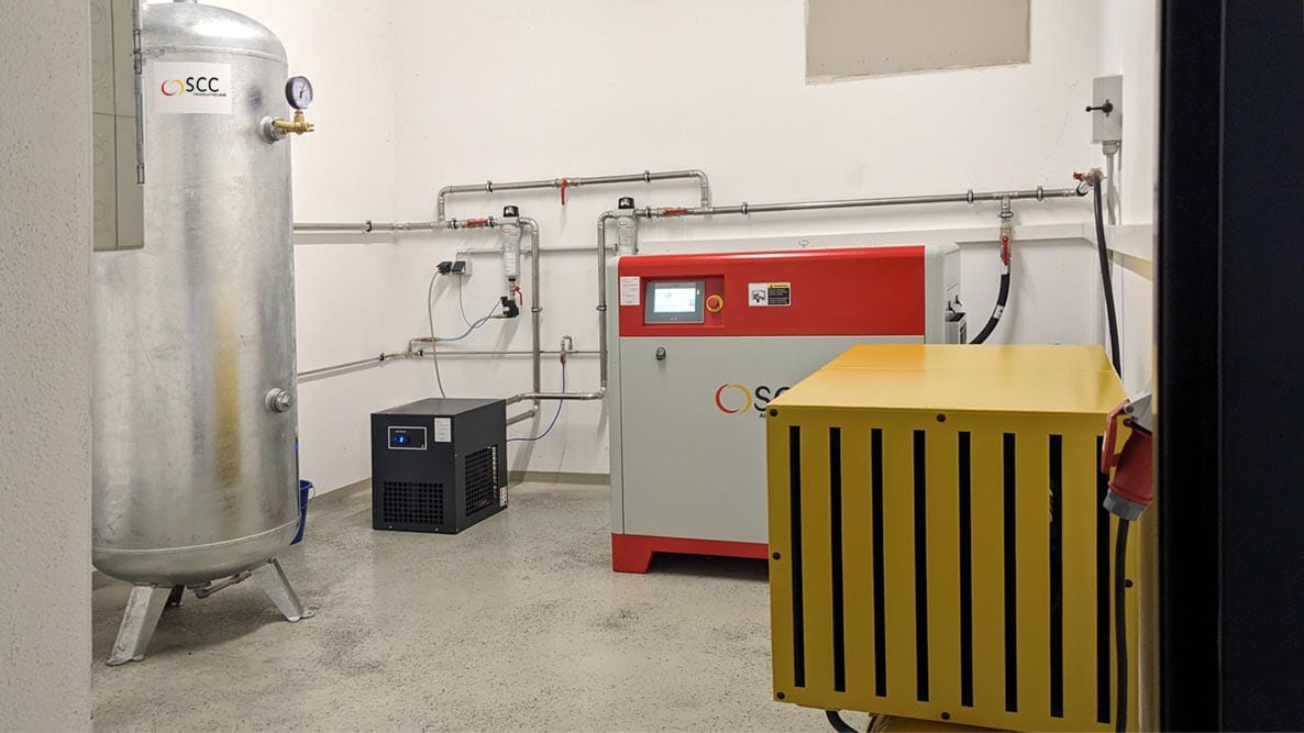 Referenzen Neue Druckluftstation bei Mediprint von SCC Drucklufttechnik