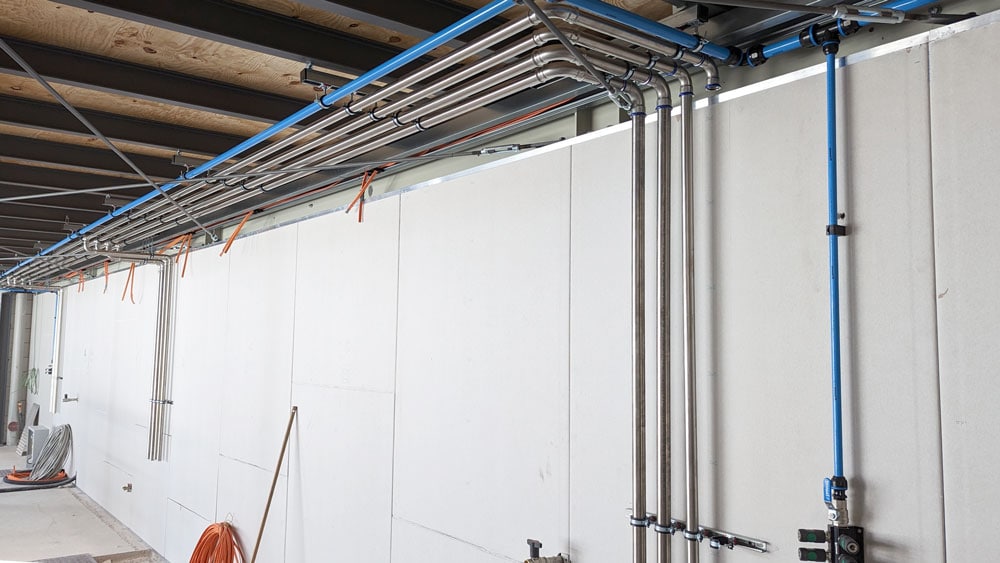 Referenzen Rohrleitungsbau bei IST Metz von SCC Drucklufttechnik